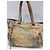 Autre Marque Borsa Tote in Pelle con Stampa Floreale Marrone Multicolore - vista 3