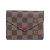 Carteira Victorine Damier Louis Vuitton Vermelho Damier ebene