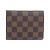Carteira Victorine Damier Louis Vuitton Vermelho Damier ebene - vista 2