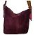 Vintage lila Wildleder Coach Umhängetasche Bordeaux