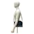 Sac à épaule en cuir bleu marine Yves Saint Laurent  - vue 2