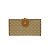 Céline Celine Macadam Triomphe Logo Leder Bifold Geldbörse mit Verschluss Braun Beige