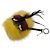 Portachiavi Fendi Monster Bag Charm in Nero e Giallo