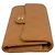 Cartera tri-fold de piel de ternera granulada beige Chanel - vista 4