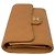 Cartera tri-fold de piel de ternera granulada beige Chanel - vista 5