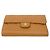 Cartera tri-fold de piel de ternera granulada beige Chanel - vista 6