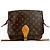 Borsa a spalla mini in pelle Monogram Culteciel di Louis Vuitton Marrone