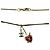 Collana con motivo a cuore Coco Mark in oro e strass rossi di CHANEL Rosso D'oro - vista 3