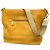 Borsa a spalla in pelle gialla Prada Giallo