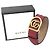 Bracciale in pelle Gucci GG Marmont con charm Rosso D'oro - vista 2