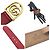 Bracciale in pelle Gucci GG Marmont con charm Rosso D'oro - vista 3