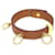 Bracciale in pelle Hermès con charm Marrone  - vista 1