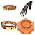 Bracciale in pelle Hermès con charm Marrone  - vista 2
