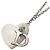 Collar en forma de corazón Christian Dior Plata