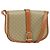 Céline Celine Vintage Macadam Tela e Pelle Beige