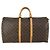 Borsa Keepall Louis Vuitton in tela Monogram 55 Marrone - vista 2