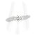 Autre Marque Anel de diamante Royal Asscher PT900 Prata