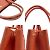 Borsa Hermès Garden 36 in rosso arancione - vista 8