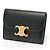 Edge Céline Monedero de cuero negro Celine