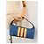 Autre Marque Borsa a spalla Borbonese in denim e pelle azzurro chiaro Blu chiaro - vista 12