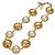 Collana di perle Salvatore Ferragamo metallo Gold Tone Auth 161568V - vista 2