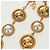 Collana di perle Salvatore Ferragamo metallo Gold Tone Auth 161568V - vista 5