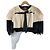 Roberto Cavalli Pelzjacke Schwarz Beige