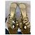 Versace veredelte Schlangenleder-Absatzmules Golden - Ansicht 4