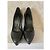Décolleté in pelle nera con plateau Casadei Nero - vista 3