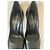 Décolleté in pelle nera con plateau Casadei Nero - vista 4