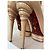 Autre Marque Bottines en cuir beige avec talon sculptural - vue 4