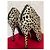 Botines de pelo de ternera con estampado de leopardo Gucci - vista 4