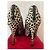 Botines de pelo de ternera con estampado de leopardo Gucci - vista 5