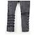 Balmain Bondage-Gurt Biker Cargo Denim Jeans Grau - Ansicht 7