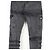 Balmain Bondage-Gurt Biker Cargo Denim Jeans Grau - Ansicht 8
