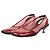 Miu Miu SS00 Tacones Kitten Slingback Transparentes Space Bubble Roja