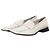 Miu Miu Mocasines de punta cuadrada de los 2000 Blanco