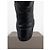 Botas de moto de punta cuadrada Prada AW99 Negro - vista 7