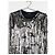 Camicia a maniche lunghe in paillettes usurate Balmain di Decarnin AW10 Argento - vista 3