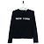 Camicia a maniche lunghe Helmut Lang AW02 'New York' Print Backstage Nero