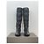 Prada 2000s Knee-High Ruffle Heel Boots Black - view 5