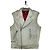 Ärmellose Leder-Motorradweste RAF von Raf Simons AW05 Weiß