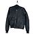 Chaqueta bomber de cuero drapeada 'Cyclops' SS16 de Rick Owens Negro