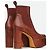 Rick Owens SS21 Phlegethon Muster Python Kiss Absätze Rot - Ansicht 2