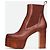 Rick Owens SS21 Phlegethon Muster Python Kiss Absätze Rot - Ansicht 3