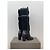 Céline Botas de tacón biker 'Claude' de shearling hasta la rodilla Celine Negro - vista 2