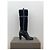 Céline Botas de tacón biker 'Claude' de shearling hasta la rodilla Celine Negro - vista 4