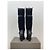 Céline Botas de tacón biker 'Claude' de shearling hasta la rodilla Celine Negro - vista 6
