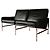 Autre Marque Kill International 1960s FK 6722 Jorgen Kastholm & Preben Fabricius Sofa Black