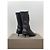 Miu Miu AW99 Kitten Heel Biker Stiefel Schwarz - Ansicht 2